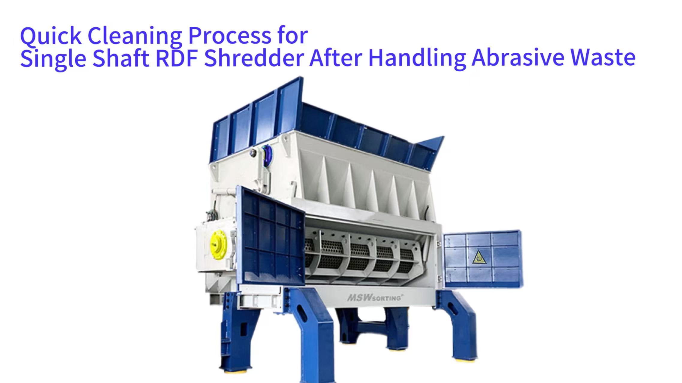 Quick Cleaning Process for Single Shaft RDF Shredder After Handling Abrasive Waste