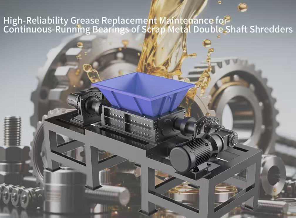 High-Reliability Grease Replacement Maintenance for Continuous-Running Bearings of Scrap Metal Double Shaft Shredders