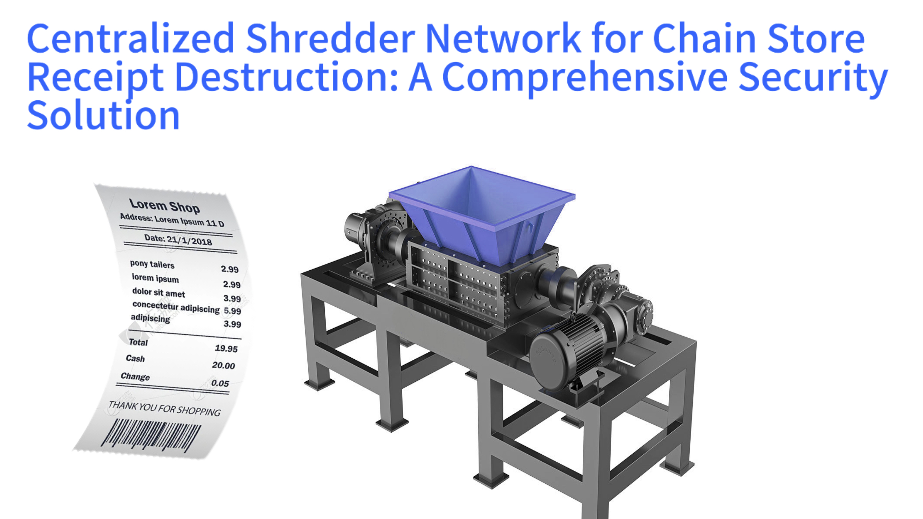 Centralized Shredder Network for Chain Store Receipt Destruction: A Comprehensive Security Solution