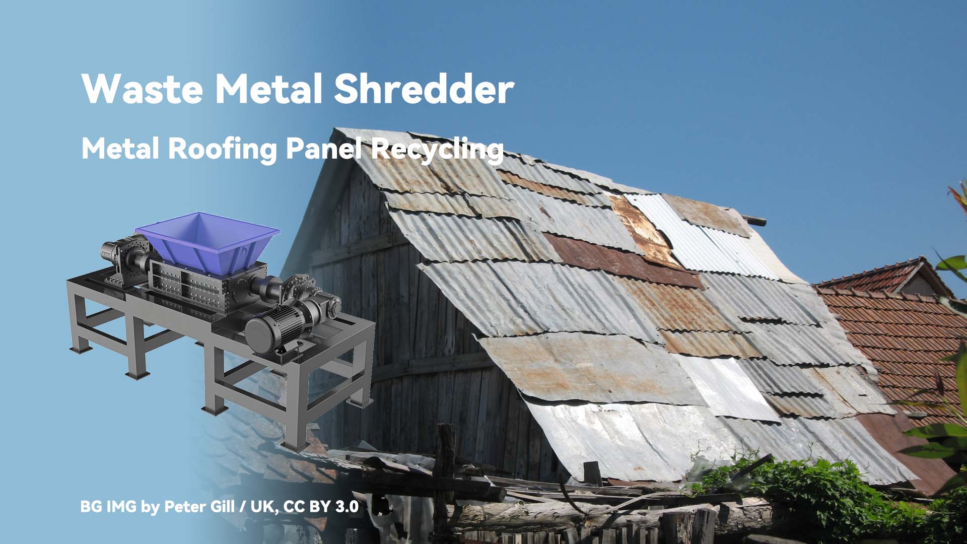 Waste Metal Shredder: Efficient Solutions for Metal Roofing Panel Recycling
