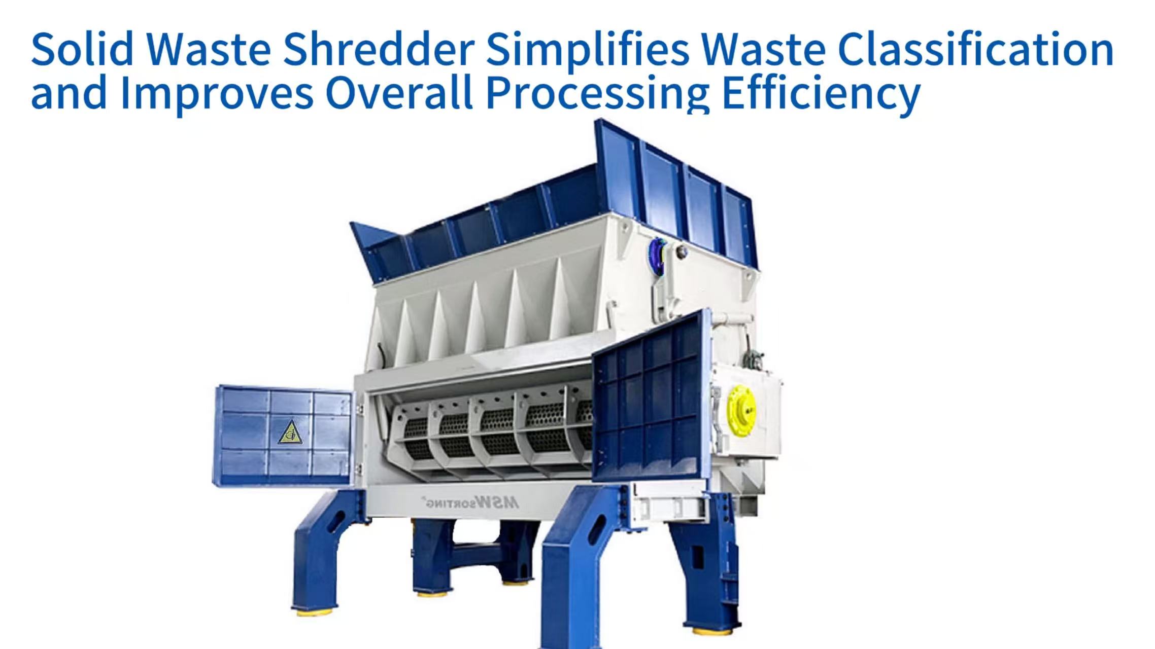 Solid Waste Shredder Simplifies Waste Classification and Improves Overall Processing Efficiency